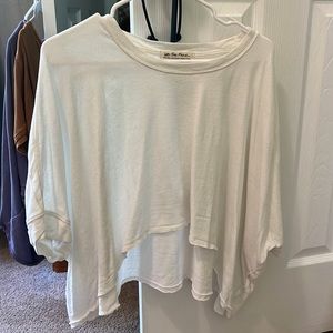Free people 3/4 sleeve cropped thin material. XS